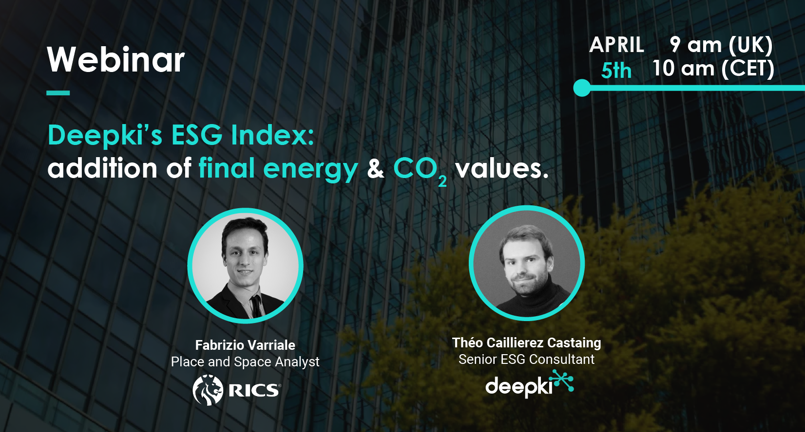 Deepki’s ESG Index: addition of final energy & CO2 values with RICS - GRESB