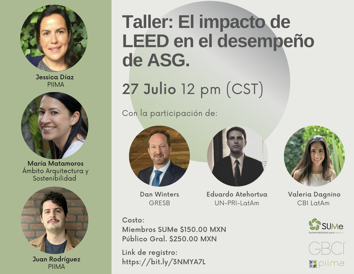 Taller El impacto de LEED en el desempeno de ASG